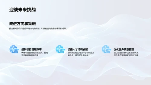 季度咨询汇报PPT模板