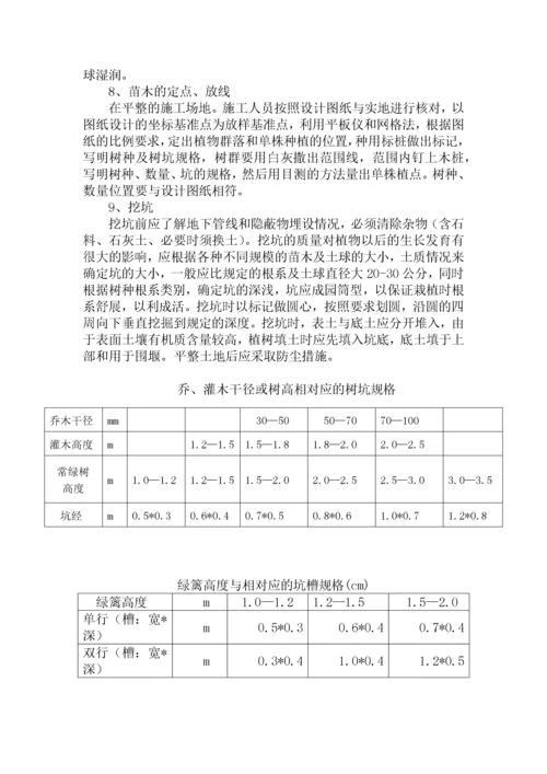 公路景观绿化工程施工方案.docx