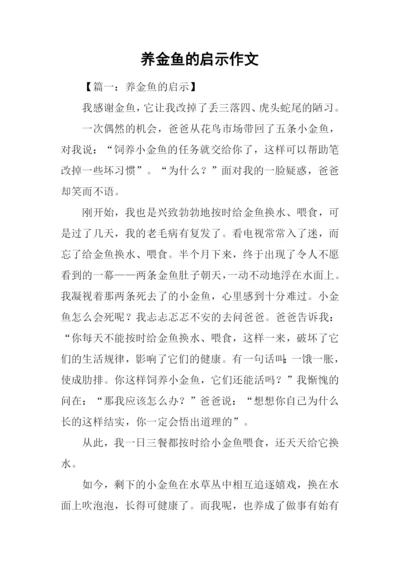 养金鱼的启示作文.docx