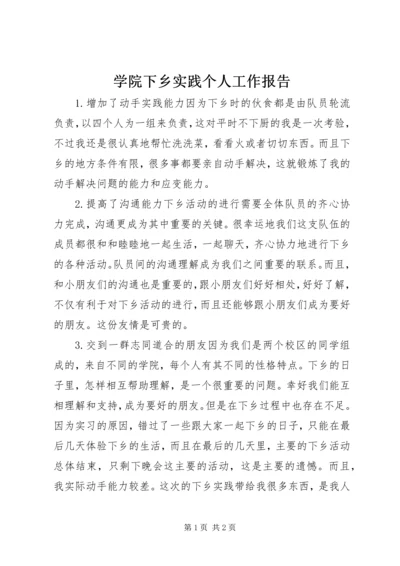 学院下乡实践个人工作报告 (3).docx