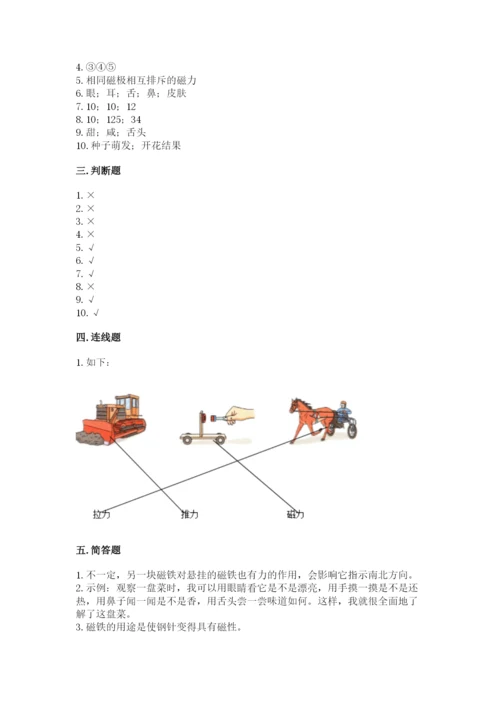 教科版小学科学二年级下册 期末测试卷【考点梳理】.docx