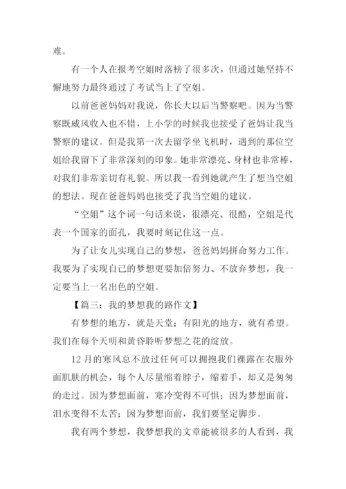 我的梦想我的路作文.docx