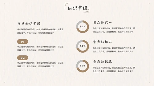 国风简约几何教师教学说课PPT模板