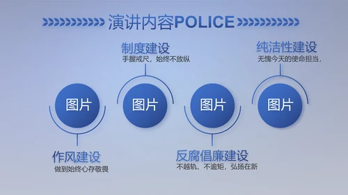 蓝色大气扫黑除恶专项斗争动态PPT