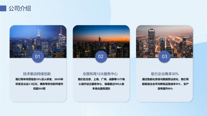 企业风含图片PPT列表