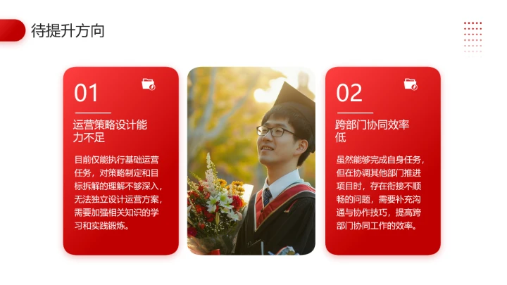 红色简约大学生职业生涯发展展示职业生涯规划通用版PPT