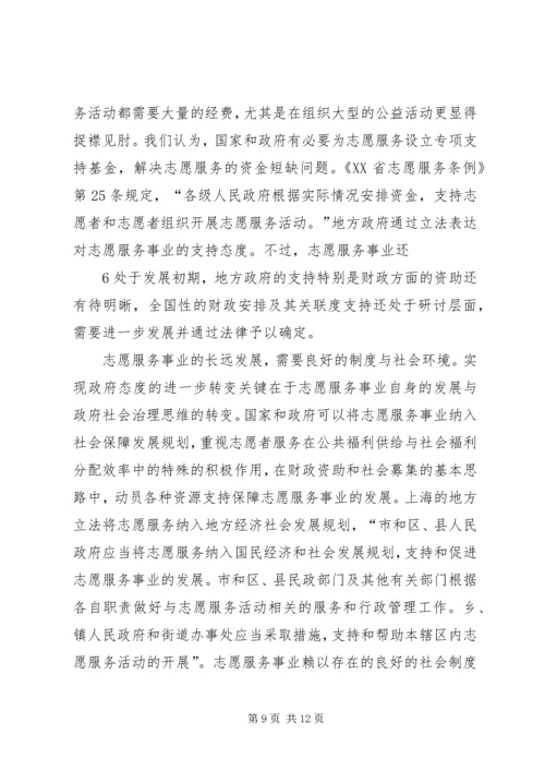 团市委青年志愿者工作部：上海基层青年志愿者组织发展现状研究(5900).docx