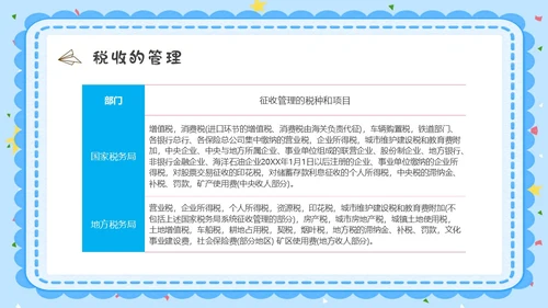 蓝色水彩卡通小学生税法宣传说课PPT宣传宣讲