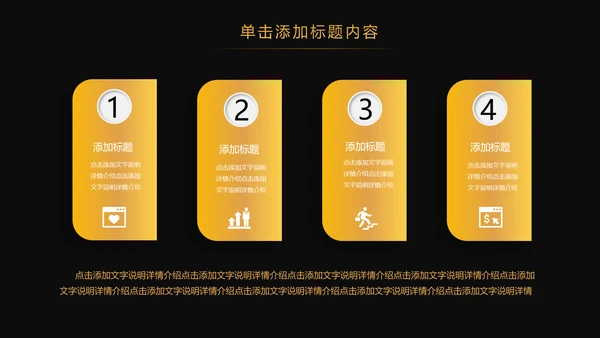 金色大气创业投资金融理财银行保险PPT模板