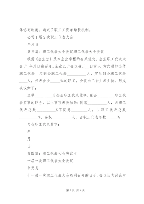 职工代表大会决议 (2).docx