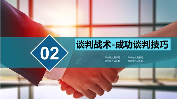 企业团队谈判与技巧培训指南通用PPT模板