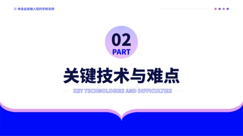 蓝紫色极简沉稳毕业论文答辩PPT模板