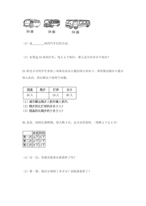 小学二年级数学应用题大全a4版打印.docx