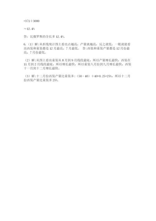 河南省平顶山市六年级下册数学期末测试卷含答案（精练）.docx