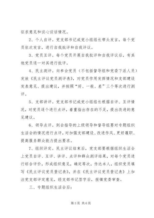 村(社区)专题组织生活会清单.docx