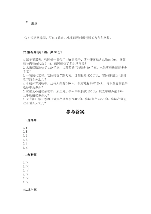 小学数学六年级上册期末测试卷附完整答案（名师系列）.docx
