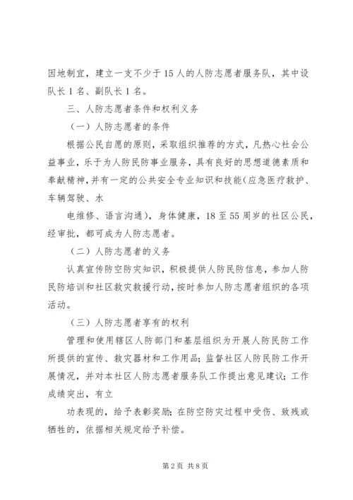 人防办志愿者实施方案.docx