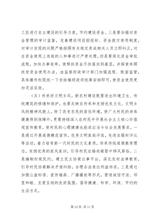 关于推动我市新农村示范村建设的思考.docx
