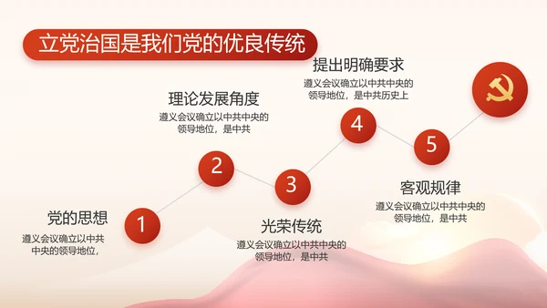 红色乡镇基层党建年终工作汇报PPT
