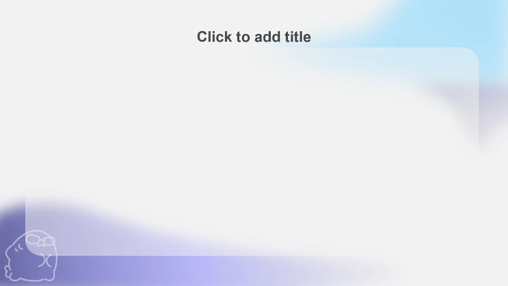 蓝色呆呆鲨公司年终汇报PPT主题