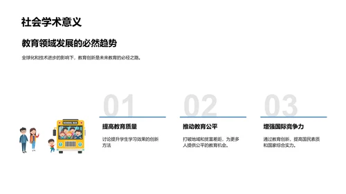 教育创新研究报告PPT模板