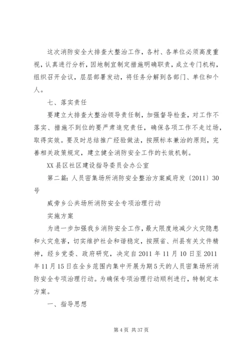 人员密集场所消防安全专项整治实施方案.docx