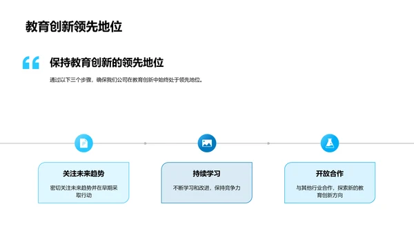 未来教育述职演讲PPT模板