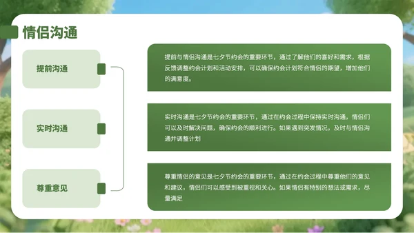 绿色3D风情侣大自然游玩策划攻略PPT