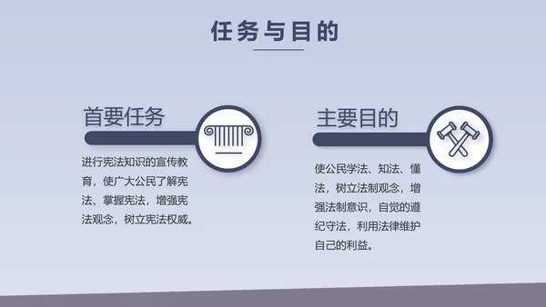 蓝色大气法治文化建设年年终总结动态PPT
