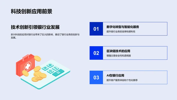 银行业技术创新述职报告PPT模板