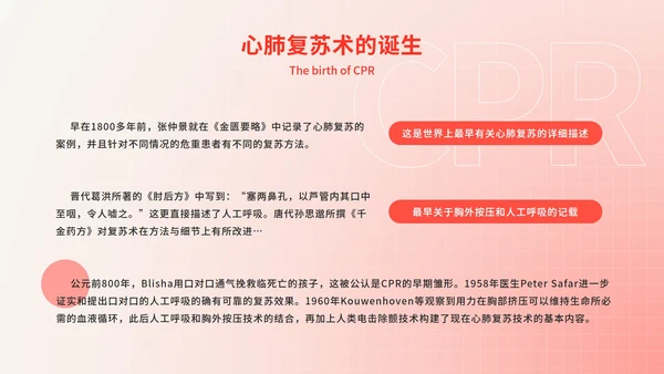 心脏复苏医疗科普教育ppt模板