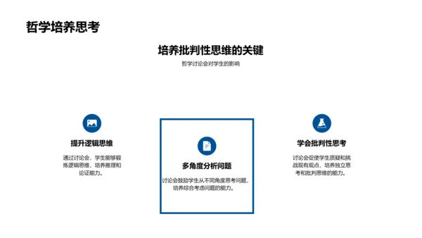 哲学讨论锻炼思维PPT模板