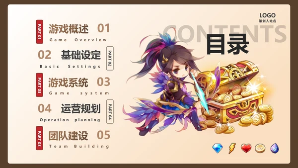 卡通风格三国杀游戏策划案通用PPT模板