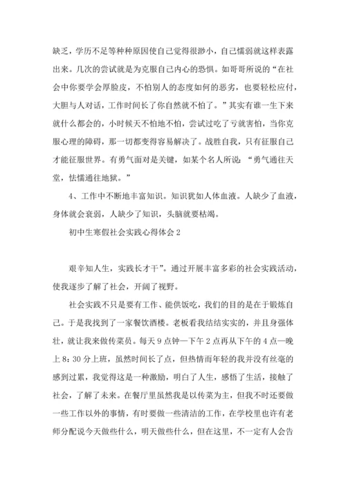 初中生寒假社会实践心得体会.docx