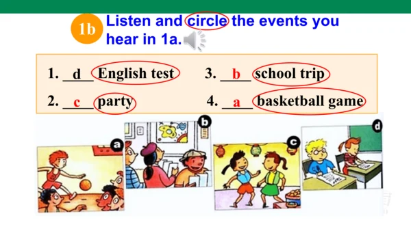 U8 Section B(1a-1d)课件+内嵌音频（新目标七年级上册 Unit 8 When is