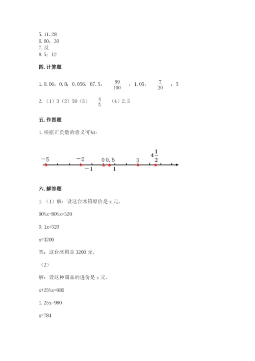 小升初数学期末测试卷【精练】.docx