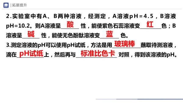 第十单元课题1 溶液的酸碱性 课件(共23张PPT)