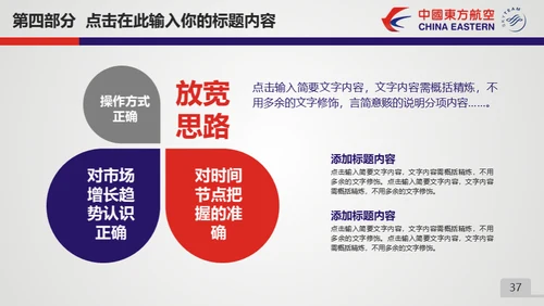 东方航空公司动态通用PPT模板