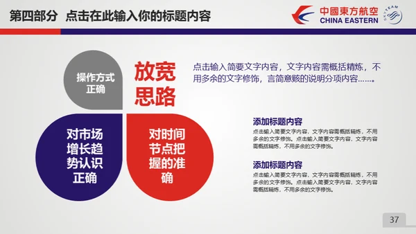 东方航空公司动态通用PPT模板