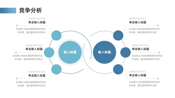 蓝色地球简约风互联网商业计划书ppt模板