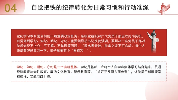 学习重要领导关于严明党的纪律系列重要论述书籍导读党课ppt