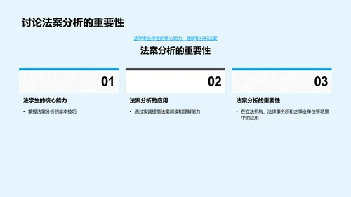 法案分析教学PPT模板