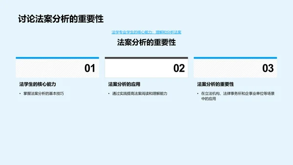 法案分析教学PPT模板