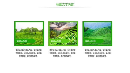 唯美绿色茶园文化茶艺品茶论道动态PPT模板