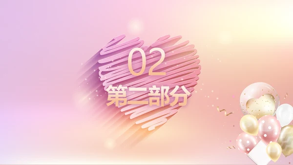 宝宝2周岁生日快乐派对纪念册PPT