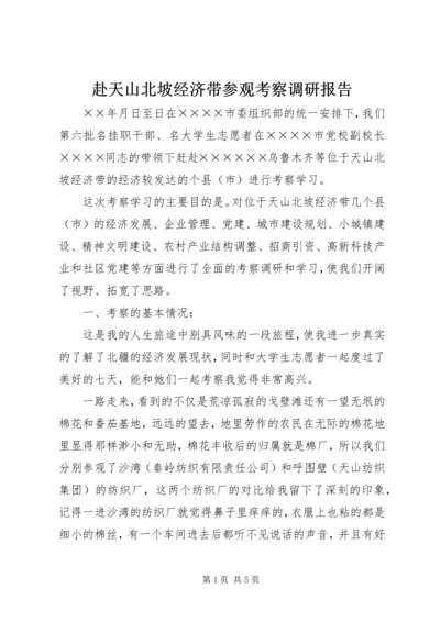赴天山北坡经济带参观考察调研报告.docx