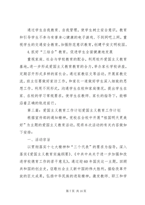爱国主义教育工作计划.docx