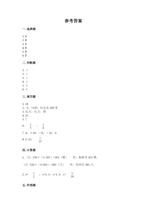 宾阳县六年级下册数学期末测试卷完整版.docx