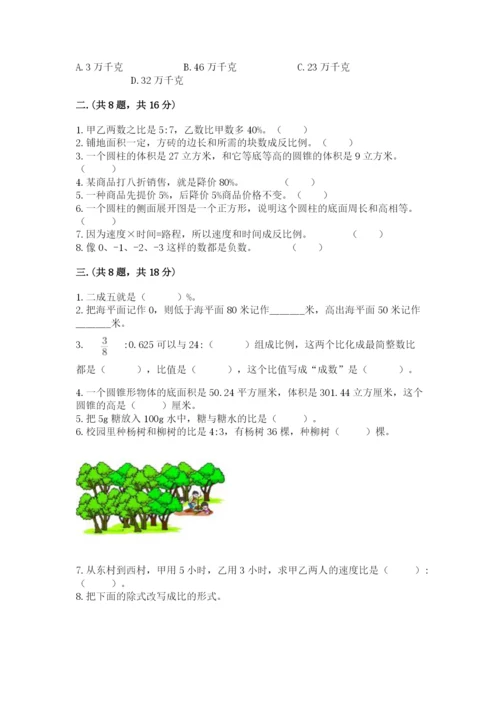 北师大版小升初数学模拟试卷含答案【培优b卷】.docx