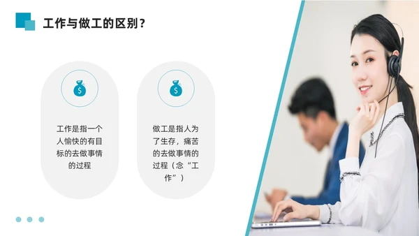 蓝色简约如何提高主动服务意识PPT模板宣传PPT动态PPT